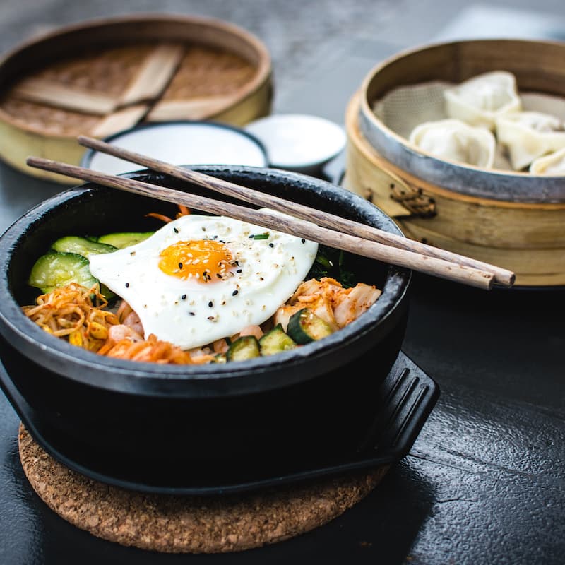 Photo of beautiful arranged food