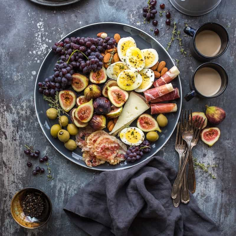 Photo of beautiful arranged food