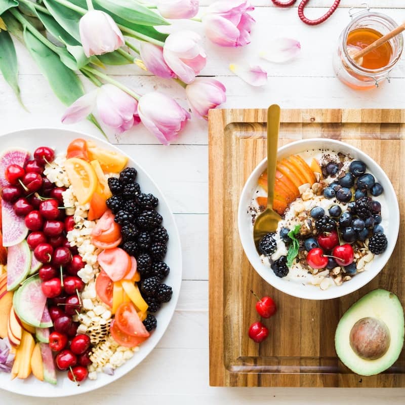 Photo of beautiful arranged food